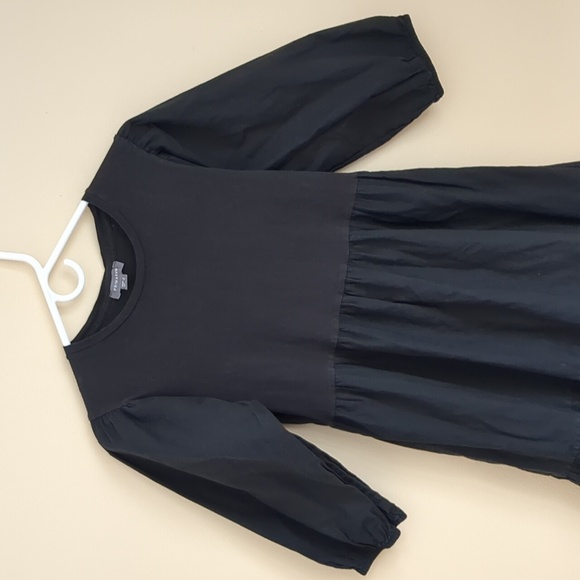 Size 4 Primark Black Tiered Dress Prairie Minimalist Capsule Wardrobe - Picture 3 of 12